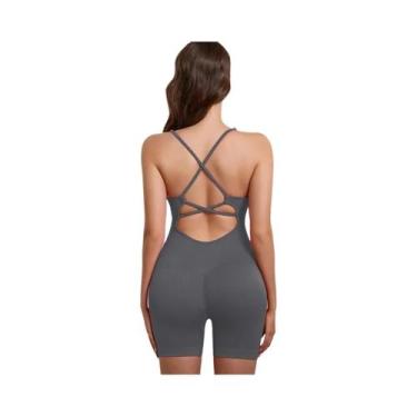 Imagem de Macacão De Yoga Feminino Slim Fit De Secagem Rápida E Elástico, Design