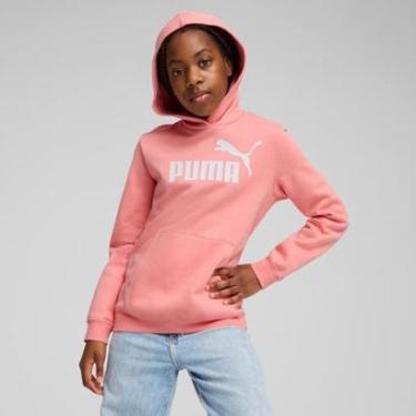 Imagem de Moletom Puma ESS NO. 1 Logo Juvenil Feminina Rosa-Feminino