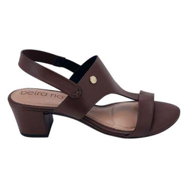 Imagem de Sandália Feminina Beira Rio Calce Facil Lançamento Original, 35, Conha