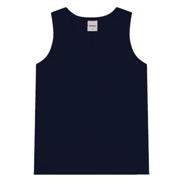 Imagem de Regata Básica Infantil Feminina Rovitex Kids Azul-Feminino