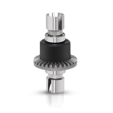 Imagem de MYHWDRNU Peças de carro RC compatíveis com MJX para Hyper Go 16207 16208 16209 16210 14301 14302 RC carros caminhões peças atualizadas engrenagem diferencial de metal 16420Y