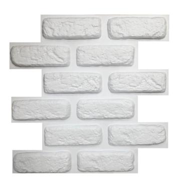 Imagem de Kit 5M Placas Revestimento De Parede 3D Tijolinho Encaixe