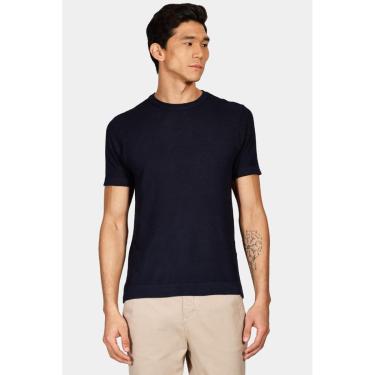 Imagem de Tricot Aramis Manga Curta Ponto Pipoca Marinho-Masculino