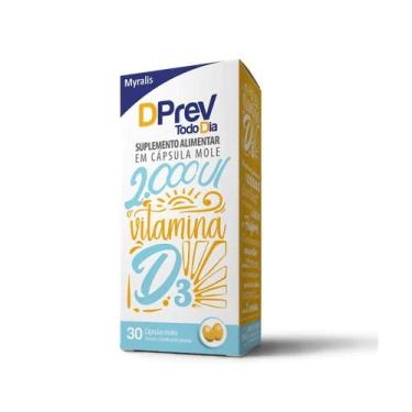 Imagem de Vitamina D Colecalciferol DPrev Todo Dia 2000UI C/30 caps. - Myralis
