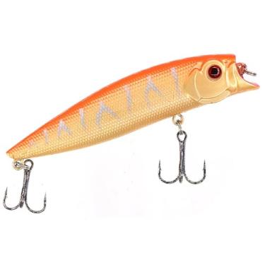 Imagem de Isca Artificial Popper Topwater 9,5cm 12g – Isca Dura com Anzol Triplo e Olhos 3D para Pesca em Água Doce e Salgada(9.5cm 12g,I)