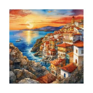 Imagem de Kit De Pintura Em Diamante 5D Paisagem Urbana, Bordado Completo, Cenár