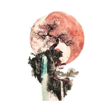 Imagem de Pôster De Arte Paisagística Japonesa Samurai Geisha Bonsai Torii Gate 