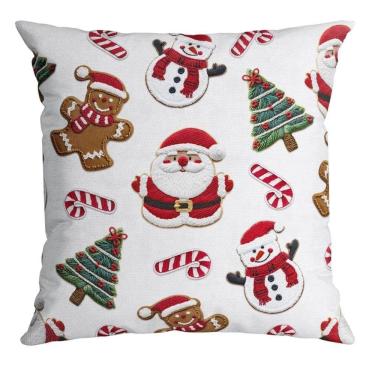 Imagem de Almofada Natalina Festa De Natal 445503 43X43Cm Belchior