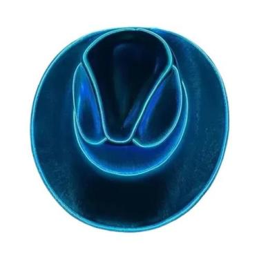 Imagem de Chapéu De Cowboy/Cowgirl Com LED, Chapéu Ocidental Perolado Para Festa