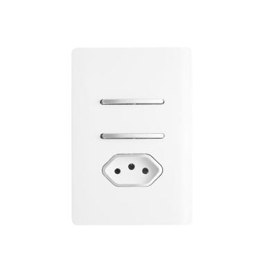 Imagem de Interruptores Paralelos mais Tomada 10A - Novara Dicompel