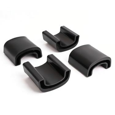 Imagem de Bucha isoladora de mola traseira de 4 peças para Ford F250 F350 F450 F550 Super Duty 1992-2025 Suspensão traseira almofada de assento de mola de folha de substituição E8TZ-5A978-A E8TZ5A978A