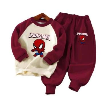 Imagem de Conjunto De 2 Peças Com Estampa De Desenho Animado Da Marvel Para Meni