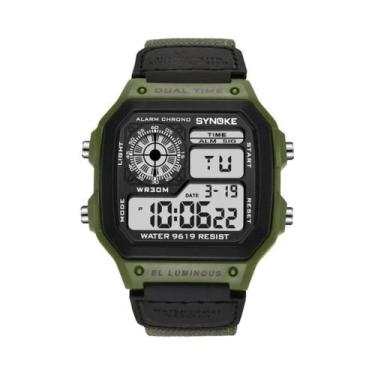 Imagem de Relógio Digital Militar Masculino Para Atividades Ao Ar Livre, À Prova