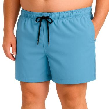 Imagem de Short Masculino Plus Size em Tactel Liso com Bolsos e Ajuste Confortável-Feminino