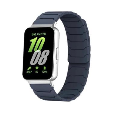 Imagem de Pulseira Magnética De Silicone Unissex Para Samsung Galaxy Fit 3 Acess
