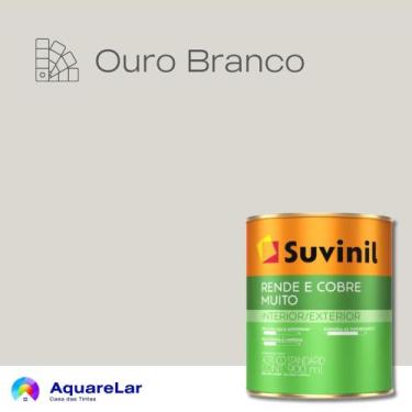 Imagem de Rende & Cobre Muito Suvinil Fosco 3,2L, OURO BRANCO