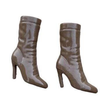 Imagem de Botas De Inverno De Salto Alto De 30cm Para Bonecas De Escala 1/6, Ace