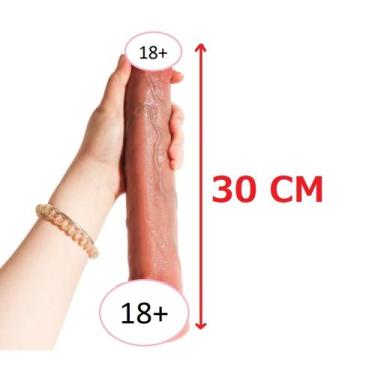 Imagem de Vibrador Com Controle Remoto Recarregável USB 30x4,5 cm C/ Modos de Mo
