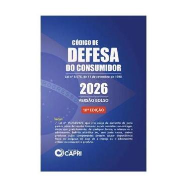 Imagem de Código de defesa do consumidor - versão bolso - 2026 - CAPRI EDITORA
