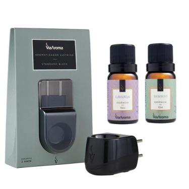 Imagem de Aromatizador Elétrico Standard Black + 2 Essências 10ml - Via Aroma
