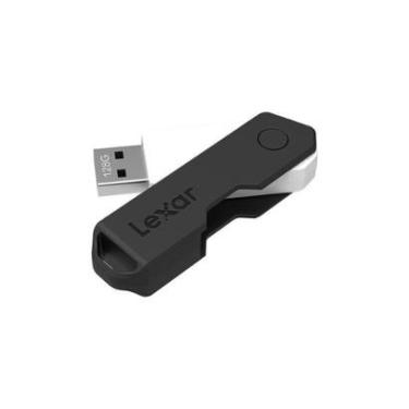 Imagem de Pen Drive Lexar JumpDrive TwistTurn2 128GB, Flash Drive, USB 2.0, Preto e Branco- LJDTT2-128ABNABK-Unissex