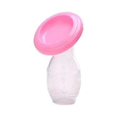 Imagem de Bomba De Leite Manual De Silicone Para Alimentação De Bebês, Coletor A