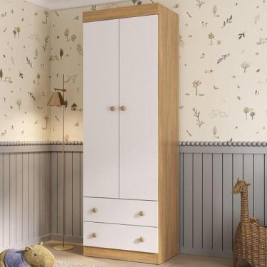 Imagem de Guarda-roupa Infantil 62cm 2 Portas e 2 Gavetas Encanto Multimóveis MP