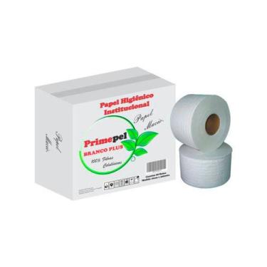 Imagem de Papel Higiênico 8 Rolos Branco Plus Primepel