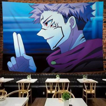 Imagem de Tapeçaria para pendurar na parede Jujutsu Kaisen Gojo Satoru 100x150cm
