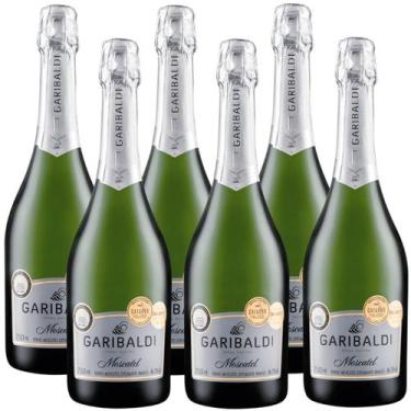 Imagem de Kit 6 Espumante Garibaldi Moscatel Branco 750ml