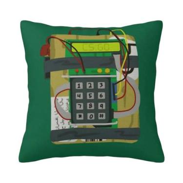 Imagem de Capa De Almofada Vintage Counter Strike CS Go Bomb Personalizada DIY P