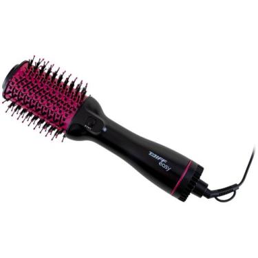 Imagem de Escova Secadora De Cabelo Taiff Ovel Easy Rosa Pink 110V, Preto, 110V