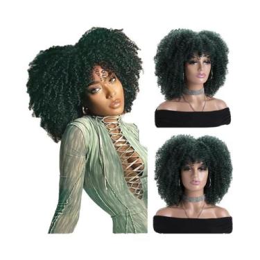 Imagem de Peruca Sintética Curta Gradiente Marrom De 16 Polegadas, Castanho Clar