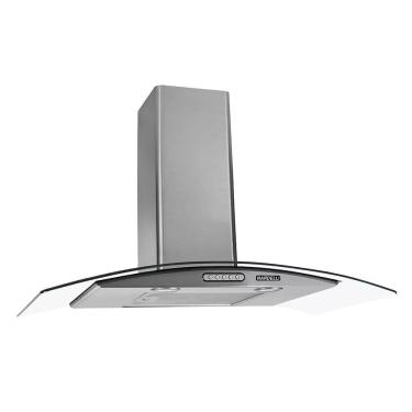 Imagem de Coifa de Parede Nardelli Vidro Curvo Duto Slim 90cm Inox 127V
