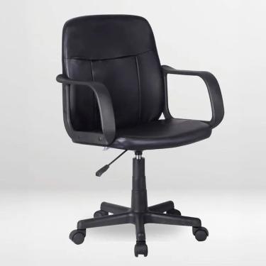 Imagem de Cadeira Escritorio All Black Estofada Giratoria - Office Preta