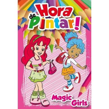 Imagem de Livro para colorir infantil hora de pintar - magic girls - RIDEEL