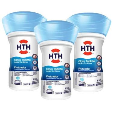 Imagem de Kit 3 Unidades Cloro Flutuador Advanced Hth