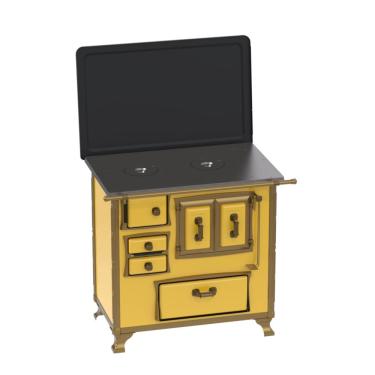 Imagem de Fogao a Lenha Venax GII n 1 Renaissance Amarelo SD