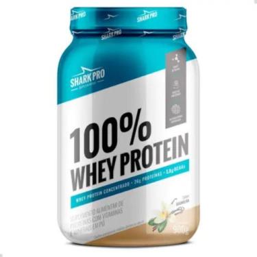 Imagem de 100% Whey Protein Pote 900g Baunilha - Sharkpro Suplementos