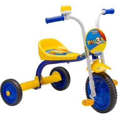 Imagem de Triciclo Tico Tico Infantil Masculino You 3 Boy Azul Nathor