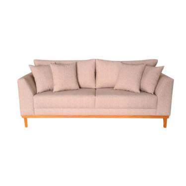 Imagem de Sofá  Pierri Tecido Acquablock Pé Base Madeira  190cm - 4R Estofados, 