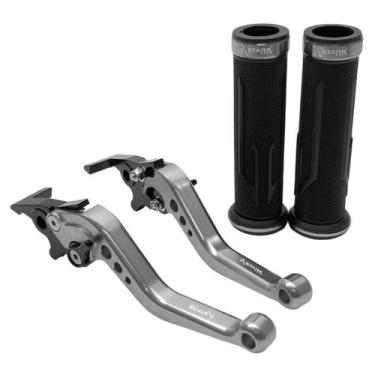 Imagem de Kit Manopla Manete Esportivo Moto Yamaha Nmax 160 Nmax Todas - Stark R