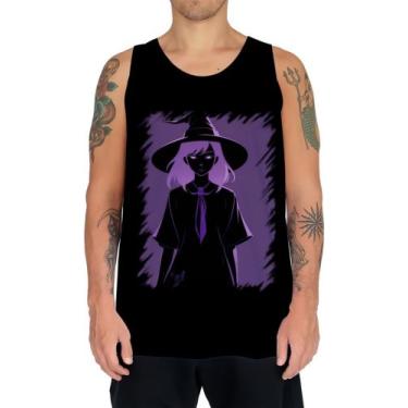 Imagem de Camiseta Regata Bruxa Halloween Púrpura Festa 10 - Kasubeck Store, INF