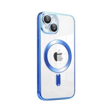 Imagem de Capa Magnética Transparente De Luxo Para Apple Magsafe Compatível Com 