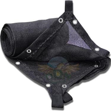 Imagem de Tela Sombrite 80 Sombreamento Permeavel Reforço Alças e Ilhos 2x2 2x3 