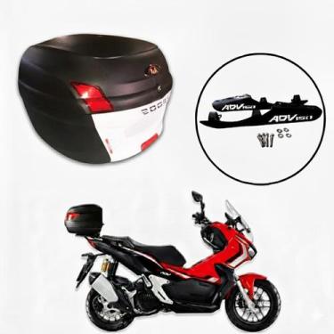 Imagem de Baú Moto Universal Awa 34 L com Suporte Adv 150, Branco