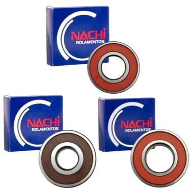 Imagem de Kit Rolamento Roda Traseira Honda Titan 150, Titan 160 Nachi