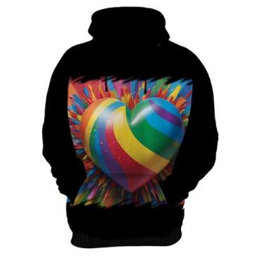 Imagem de Blusa de Frio do Orgulho LGBT Coração Amor 1 - Kasubeck Store®, Inf 14
