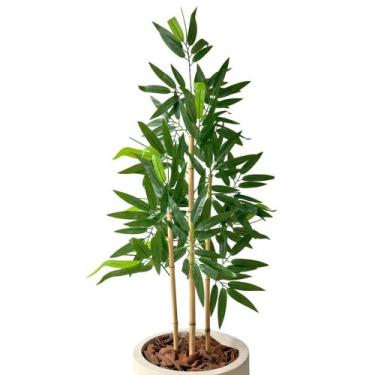 Imagem de Kit 3 Bambu Artificial Planta Folhas Folhagem Decoração Casa - PLANDEC