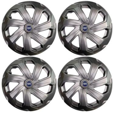 Imagem de Jogo calota esportiva 13 spider grafite palio siena uno a - Garagem On